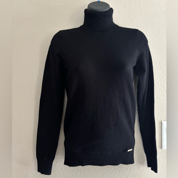 Calvin Klein Black Women’s Turtleneck Sweater Size XS - Picture 2 of 6